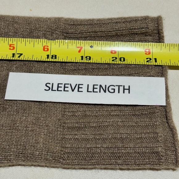 Jenni Kayne Women Sweater XXL Brown Wool Cashmere Blend Minimalist Quiet Luxury - Picture 7 of 9